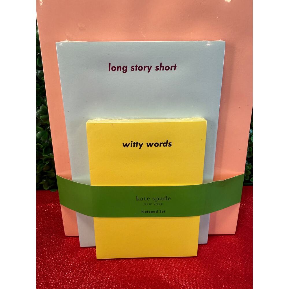 NWT Kate Spade New York 3-in-1 Stacked Notepad Set 225 Total Sheets Desk Notes - Picture 2 of 6